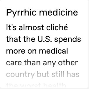 Image for Pyrrhic medicine